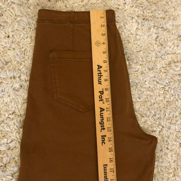 Kensie Pants 14/32 Brown High Waist Wide Leg Pockets Boho Jeans Crop/Ankle - Picture 12 of 14